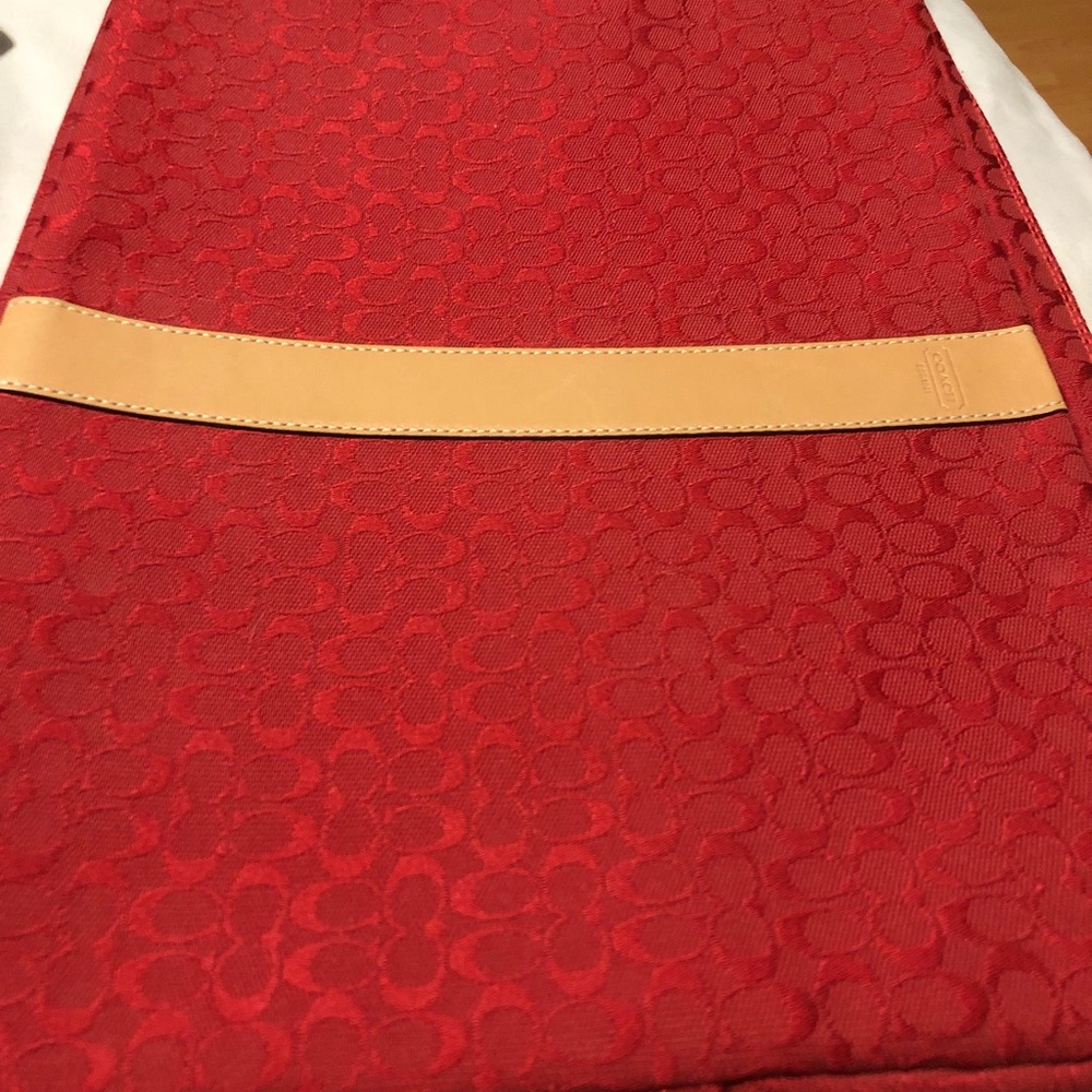 Red Coach laptop case